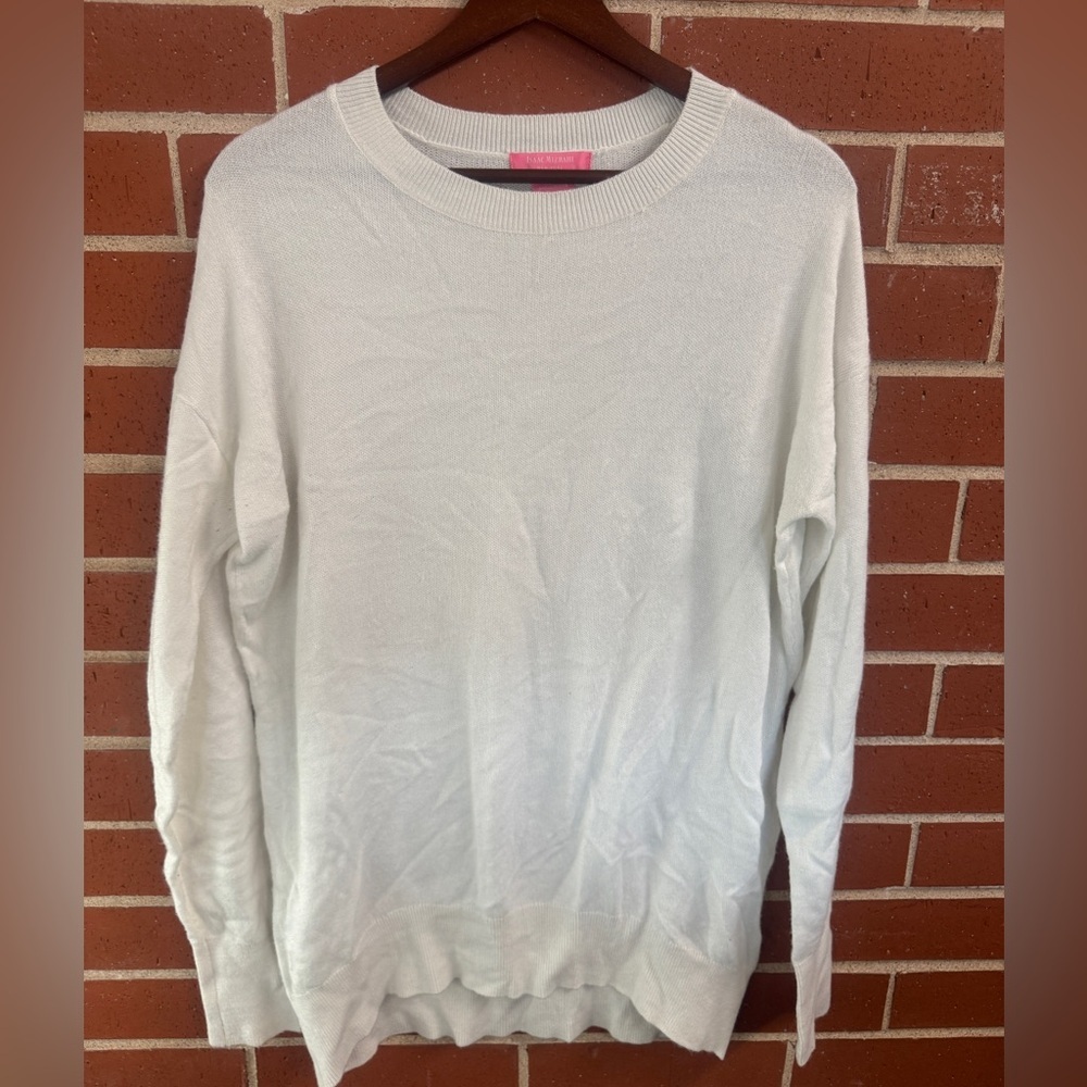 Isaac Mizrahi New York Ivory Crewneck Sweater Women’s Large